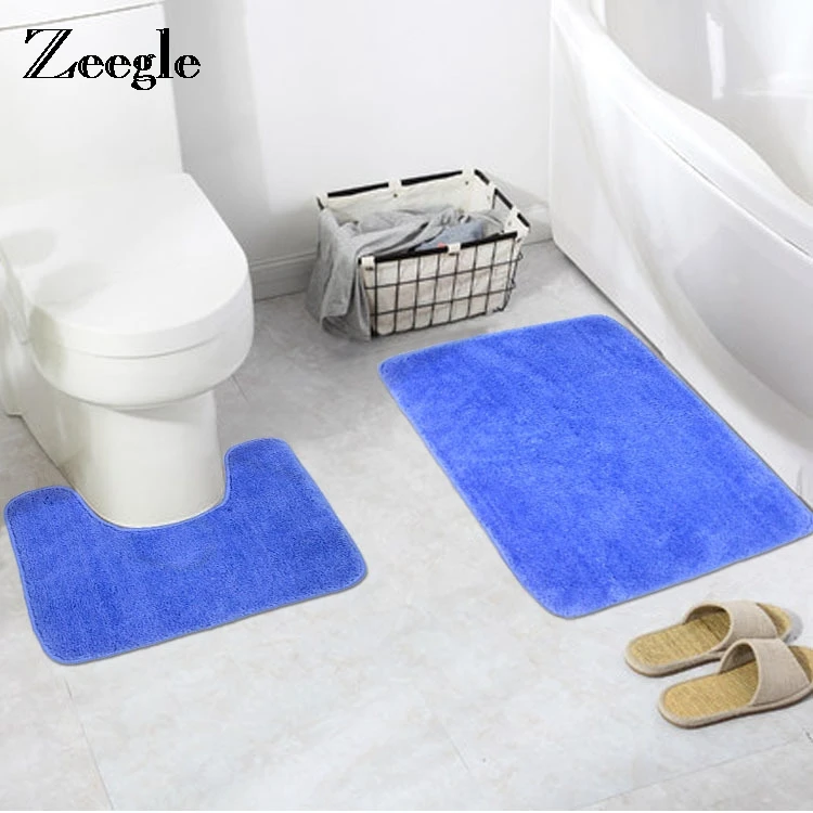 Zeegle 2pcs Shaggy Bathroom Mats Set Water Absorption Toilet Bath Mats Floor Carpets Non-slip Carpet Mattress Bathroom Decor
Zeegle 2pcs Shaggy Bathroom Mats Set Water Absorption Toilet Bath Mats Floor Carpets Non-slip Carpet Mattress Bathroom Decor