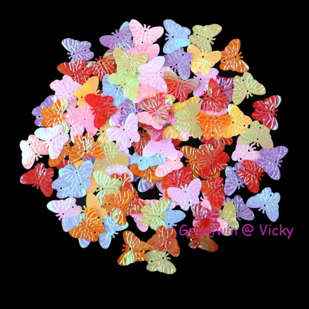 Party Buttefly Sequins Confetti 18x22mm Sewing On Sequin Mixed Color For DIY Dress Garment Clothes 120 pcs/pack
Party Buttefly Sequins Confetti 18x22mm Sewing On Sequin Mixed Color For DIY Dress Garment Clothes 120 pcs/pack