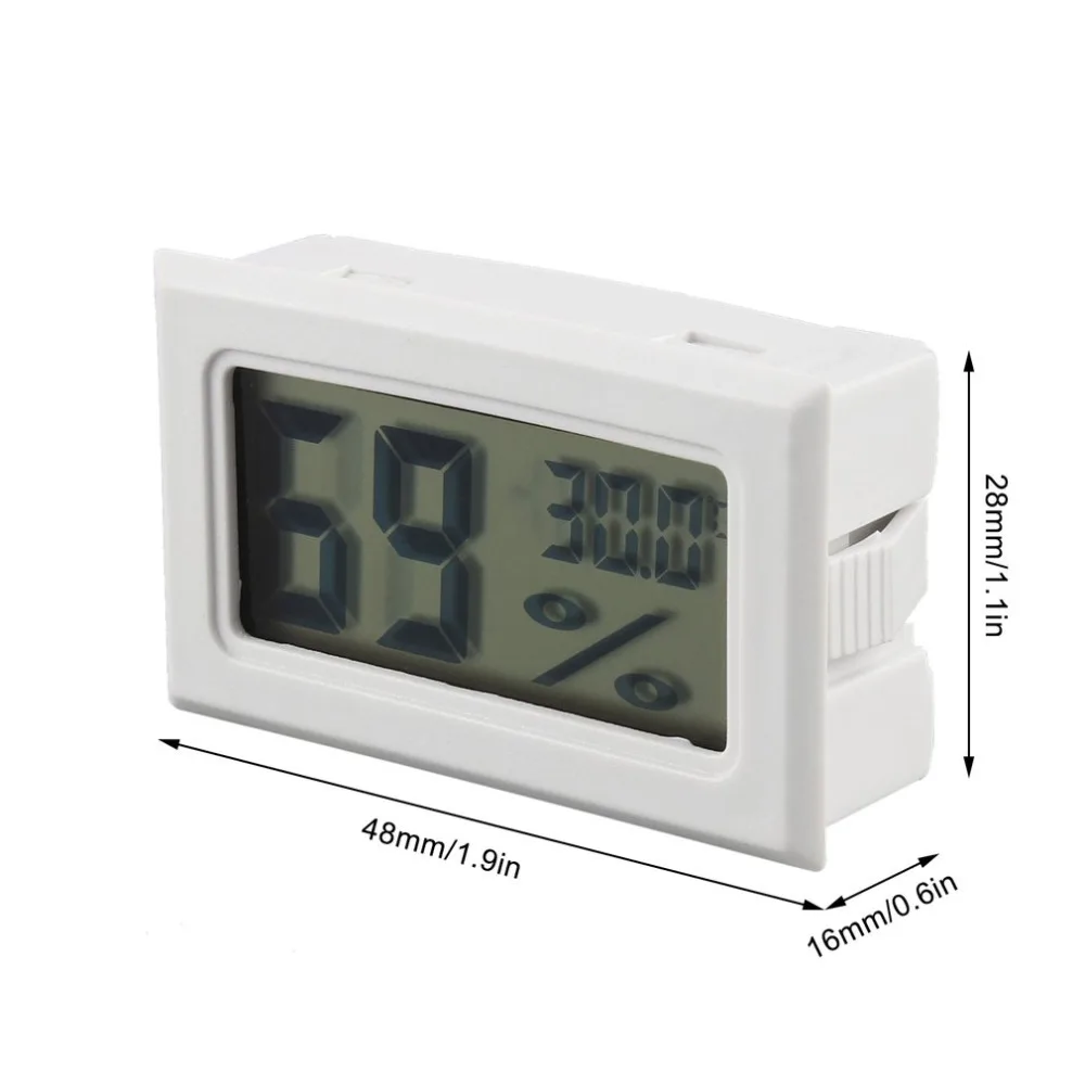 Mini Digital LCD Temperature Sensor Humidity Meter Thermometer Hygrometer Measuring Gauge White/Black
Mini Digital LCD Temperature Sensor Humidity Meter Thermometer Hygrometer Measuring Gauge White/Black