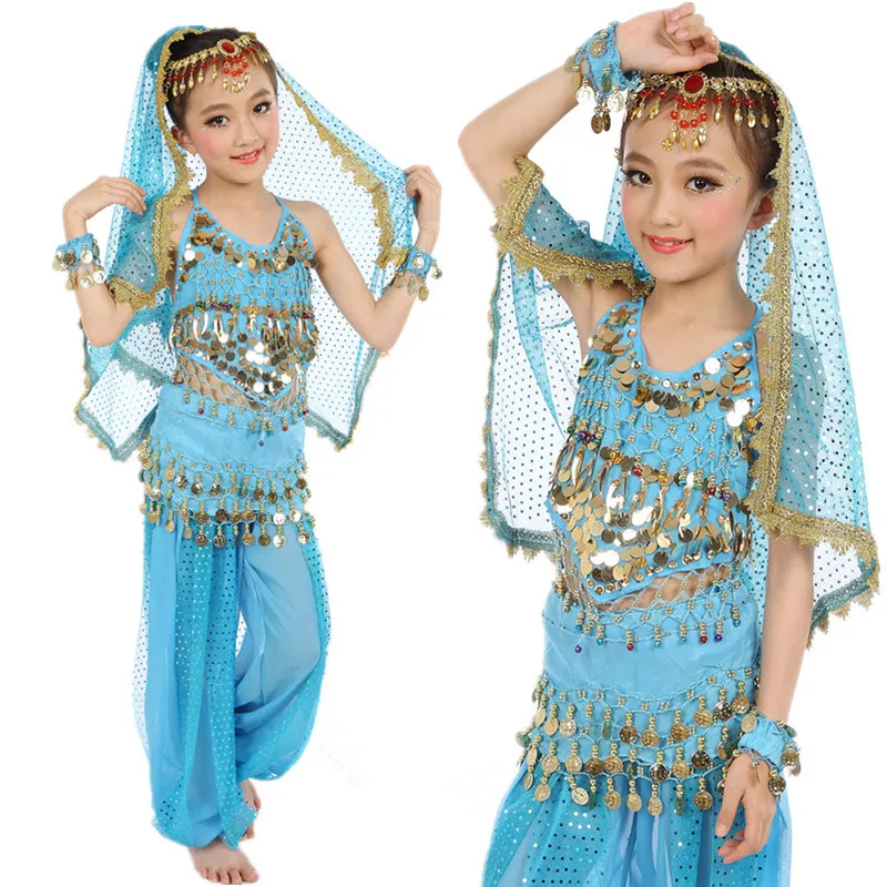 Children Belly Dance Costume Kids Indian Dance clothes 2-3-5 PCS Child Bollywood Dance Costumes for Girls Performance Dance Wear
Children Belly Dance Costume Kids Indian Dance clothes 2-3-5 PCS Child Bollywood Dance Costumes for Girls Performance Dance Wear