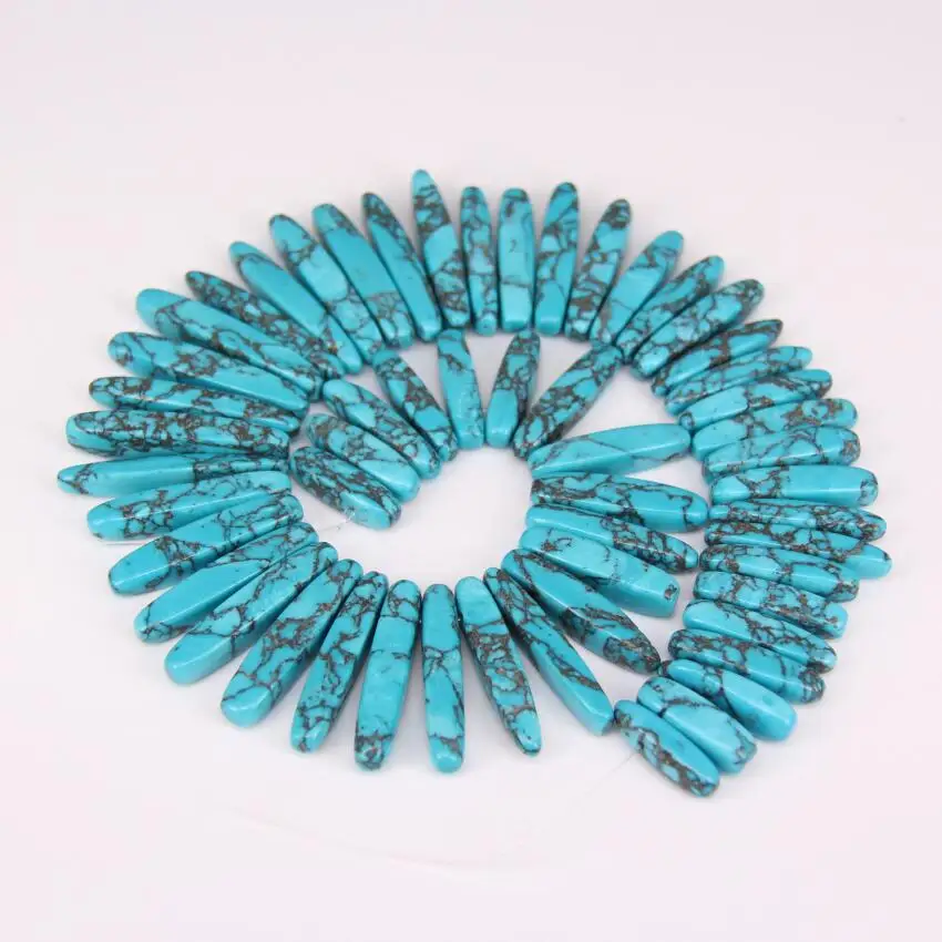 Full strand Sky Blue Sea Sediment Stone Double Stick Points Loose Beads,Emperor Stones Top Drilled Graduated for Necklace Charm
Full strand Sky Blue Sea Sediment Stone Double Stick Points Loose Beads,Emperor Stones Top Drilled Graduated for Necklace Charm
