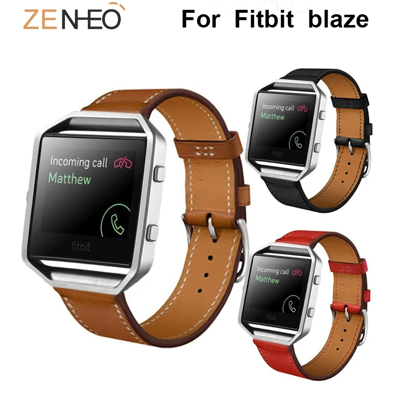 

Casual retro Leather Strap For Fitbit blaze watch Smart Bracelet Replace For Fitbit blaze bands Heart Rate Wristband Replacement
