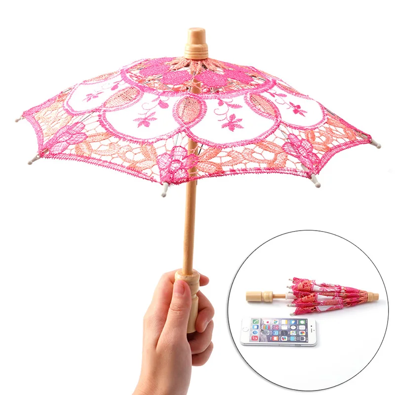 1 шт. Новый вышитый кружевной зонтик для свадебной вечеринки женский домашний