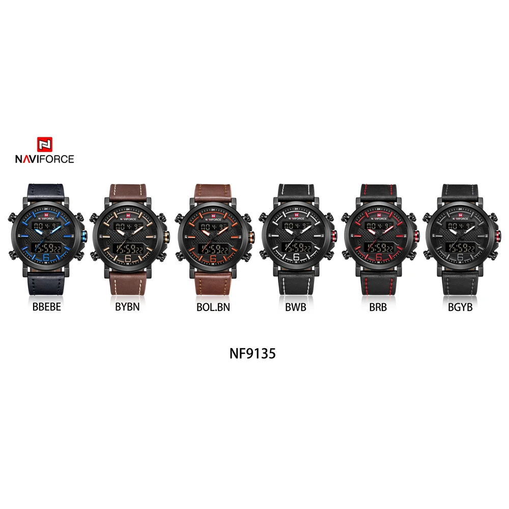 2018 NAVIFORCE New Men's Fashion Sport Watch Men Leather Waterproof Quartz Watches Male Date LED Analog Clock Relogio Masculino
2018 NAVIFORCE New Men's Fashion Sport Watch Men Leather Waterproof Quartz Watches Male Date LED Analog Clock Relogio Masculino