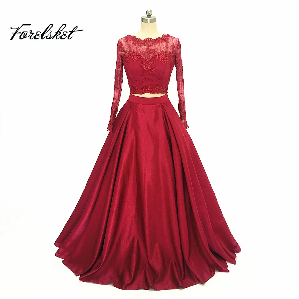 Lace Appliques Satin Prom Dresses Long Sleeves 2020 Formal Long Evening Dress For Women Vestido De Festa Robe De Soiree Longue
Lace Appliques Satin Prom Dresses Long Sleeves 2020 Formal Long Evening Dress For Women Vestido De Festa Robe De Soiree Longue