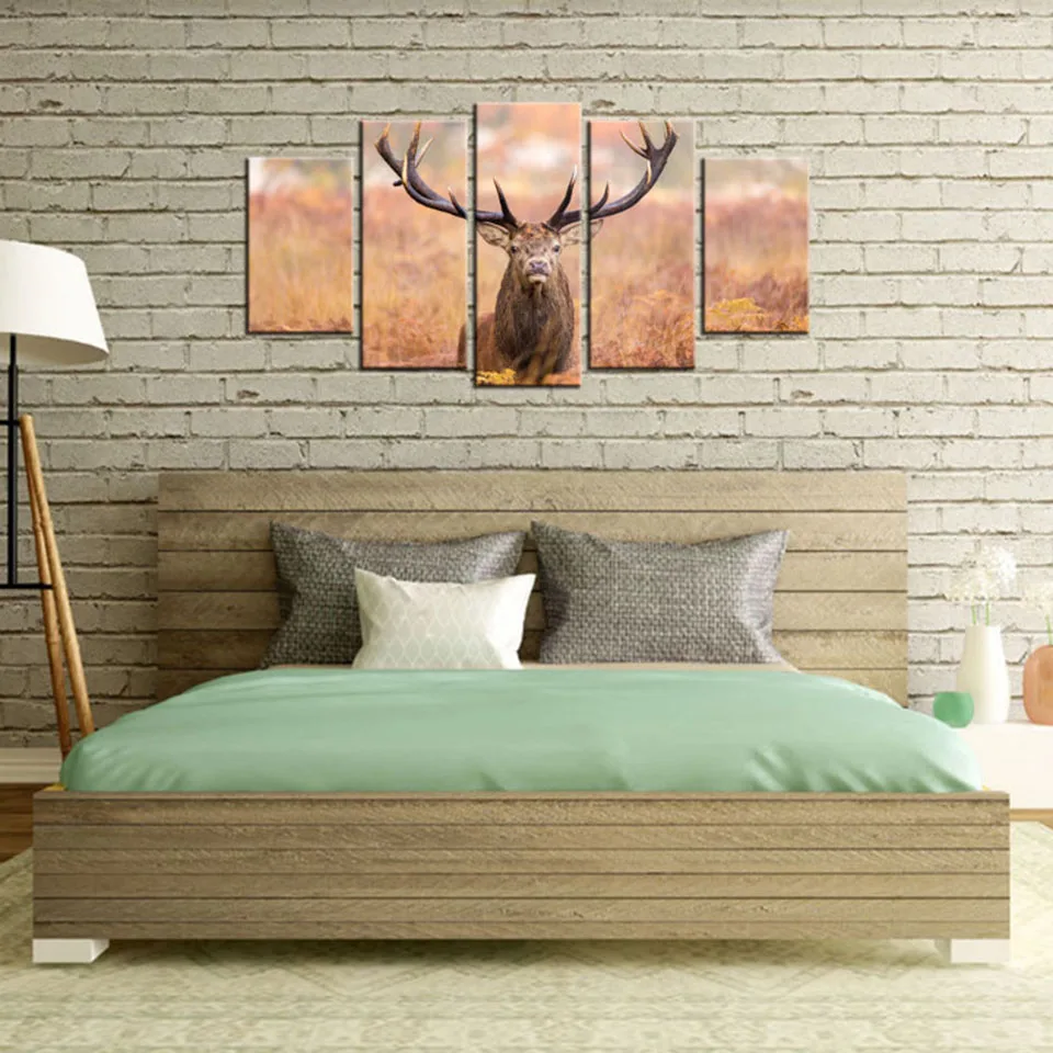Modern Canvas Abstract Wall Art Home Decor Painting 5 Panel Animal Deer Living Room Modular HD Printed Poster Pictures Frame
Modern Canvas Abstract Wall Art Home Decor Painting 5 Panel Animal Deer Living Room Modular HD Printed Poster Pictures Frame