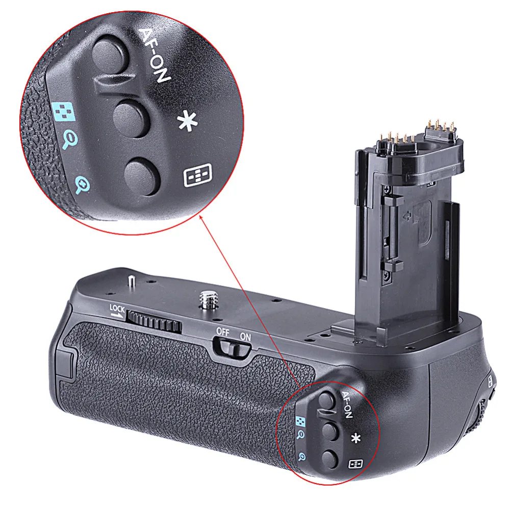 Neewer Vertical Battery Grip Replacement for BG-E16 Works with LP-E6 LP-E6N Battery/6 Pcs AA Batteries for Canon EOS 7D Mark II
Neewer Vertical Battery Grip Replacement for BG-E16 Works with LP-E6 LP-E6N Battery/6 Pcs AA Batteries for Canon EOS 7D Mark II