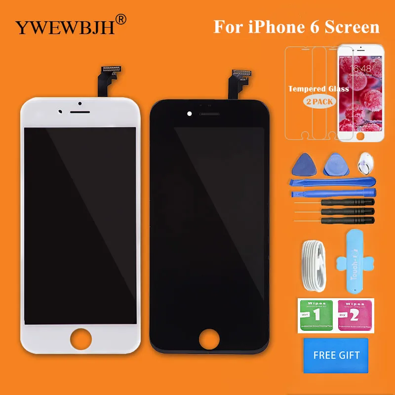 ЖК дисплей YWEWBJH для iPhone 6 сенсорный экран с дигитайзером в сборе Замена 6s plus 7G 4 7 5