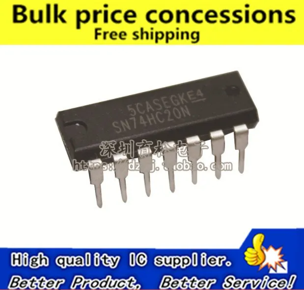 Free shipping 10pcs/lot 50pcs/lot 100PCS/lot SN74HC20N HD74HC20P SN7420N 74HC20 DIP-14 IC NEW
Free shipping 10pcs/lot 50pcs/lot 100PCS/lot SN74HC20N HD74HC20P SN7420N 74HC20 DIP-14 IC NEW
