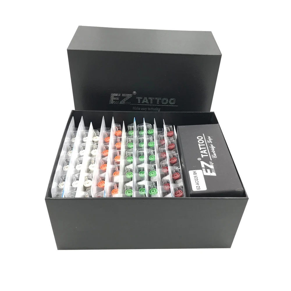 EZ Tattoo Kits 100 Pcs Assorted EZ Revolution Cartridge Tattoo Needles RL RS M1 CM 2 pcs Aluminum Cartridge Tattoo Grip Tube
EZ Tattoo Kits 100 Pcs Assorted EZ Revolution Cartridge Tattoo Needles RL RS M1 CM 2 pcs Aluminum Cartridge Tattoo Grip Tube