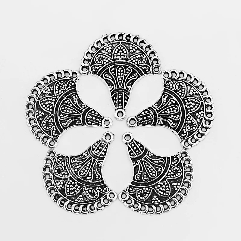 8 шт. подвески в форме листьев гинкго ювелирные изделия 33x30 5 мм|jewelry findings|silver