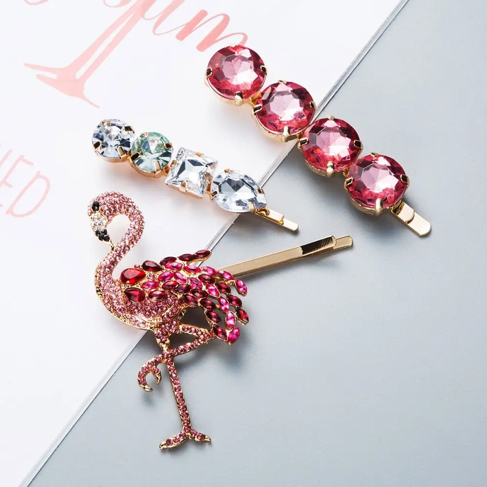 2021 New Fashion 1 Set Flamingo Rhinestones Hairgrip Red Crystal Hair Clips Metal Barrette Women Party Wedding Hair Accessories
2021 New Fashion 1 Set Flamingo Rhinestones Hairgrip Red Crystal Hair Clips Metal Barrette Women Party Wedding Hair Accessories