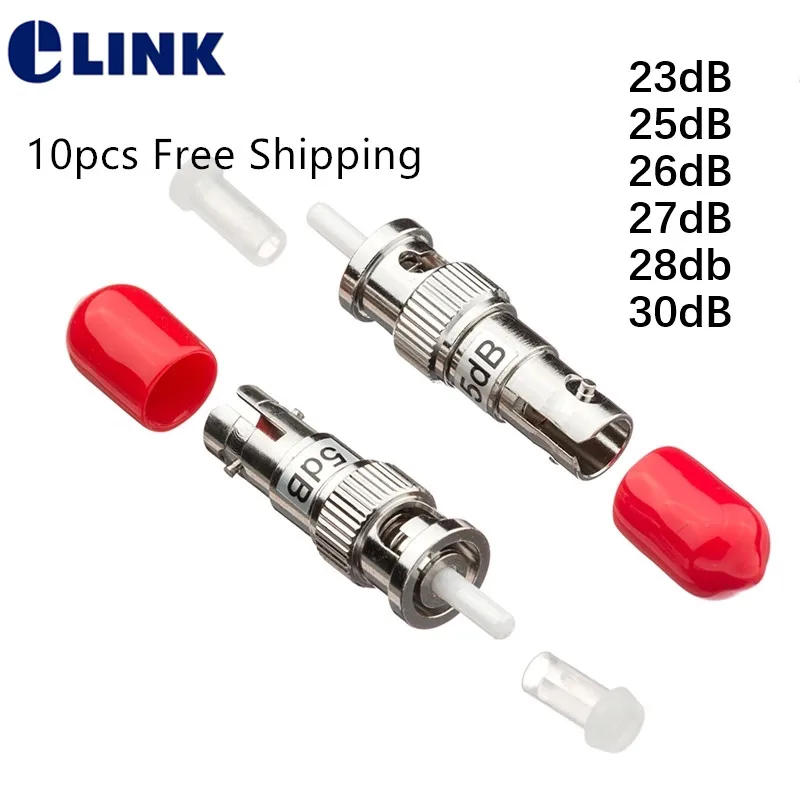 10pc ST UPC fiber attenuator female to male plug type 23db 25db 26db 27db 28db 30db FTTH optical attenuator Free Shipping ELINK
10pc ST UPC fiber attenuator female to male plug type 23db 25db 26db 27db 28db 30db FTTH optical attenuator Free Shipping ELINK