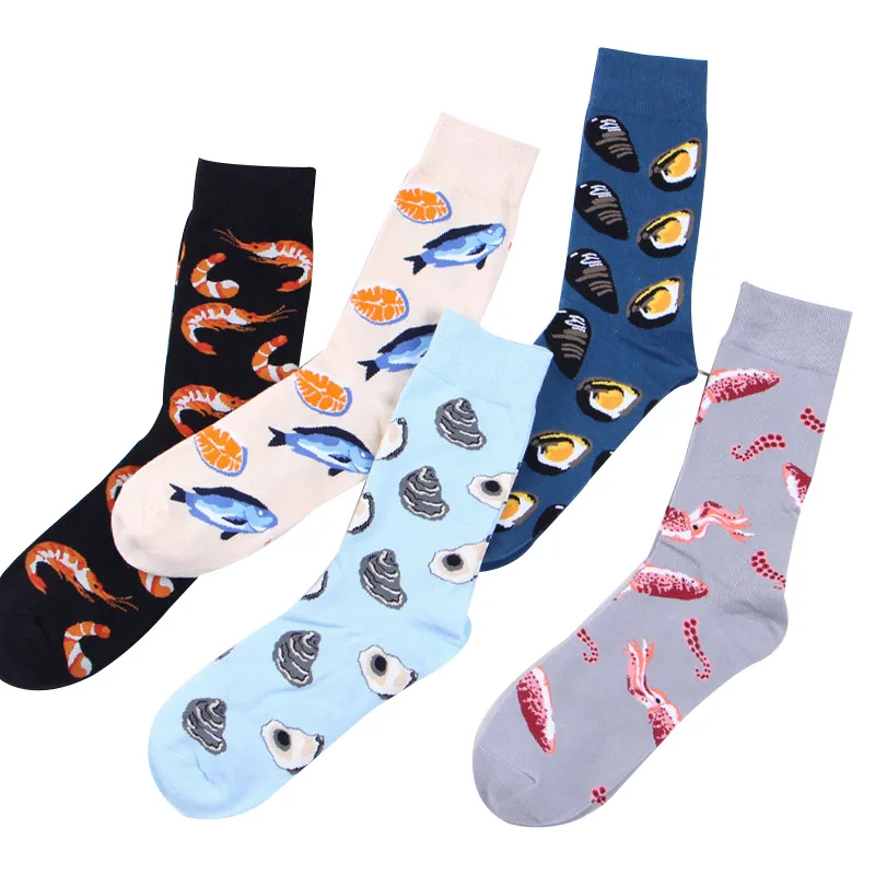 New Unisex Socks art Personality Harajuku Seafood Arctic Shrimp Pure Cotton Soxs Men's and Women's Stockings
New Unisex Socks art Personality Harajuku Seafood Arctic Shrimp Pure Cotton Soxs Men's and Women's Stockings