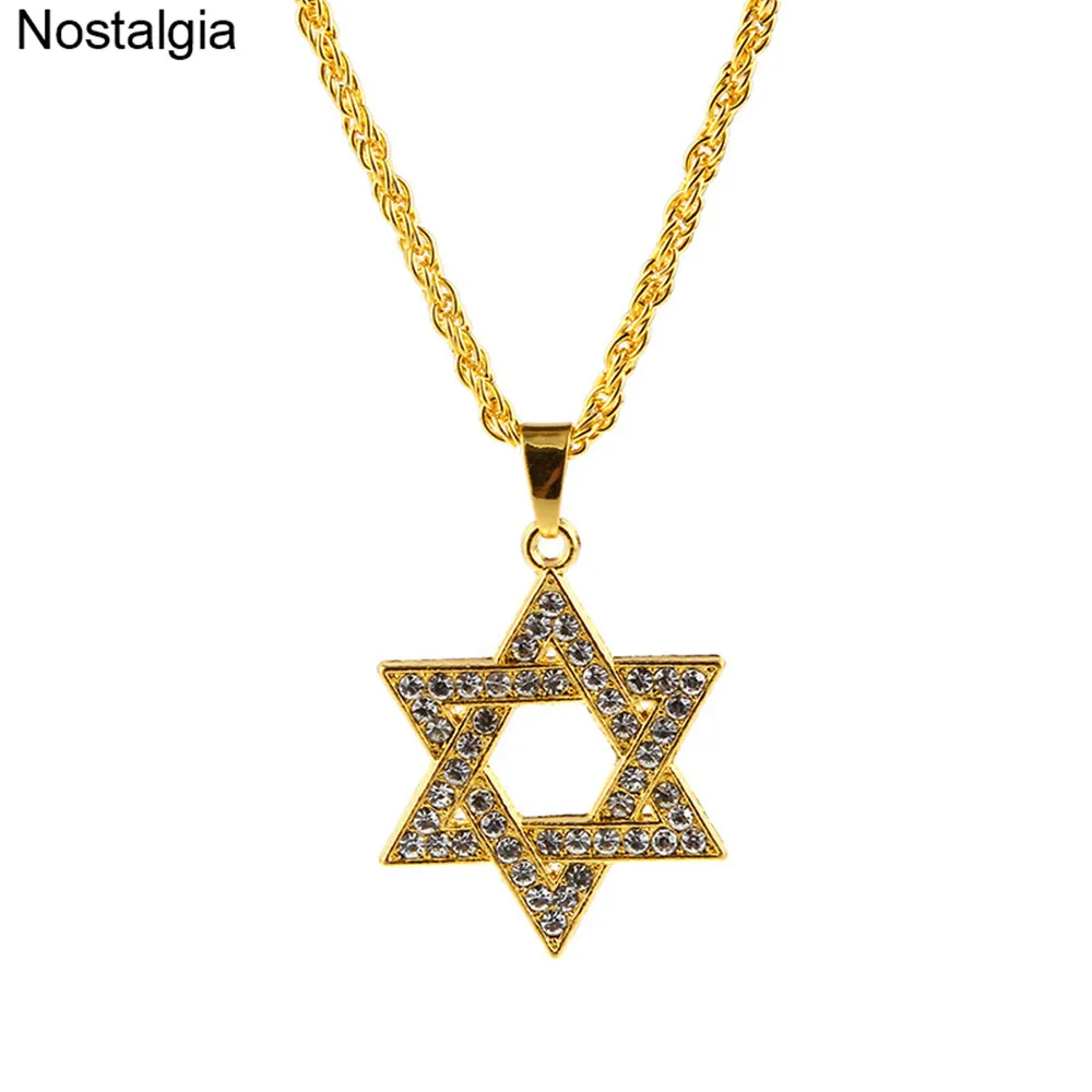 Nostalgia Jewish Star Of David Charm Sweater Necklace For Women Men Pendant Crystal Iced Out Jewelry
Nostalgia Jewish Star Of David Charm Sweater Necklace For Women Men Pendant Crystal Iced Out Jewelry