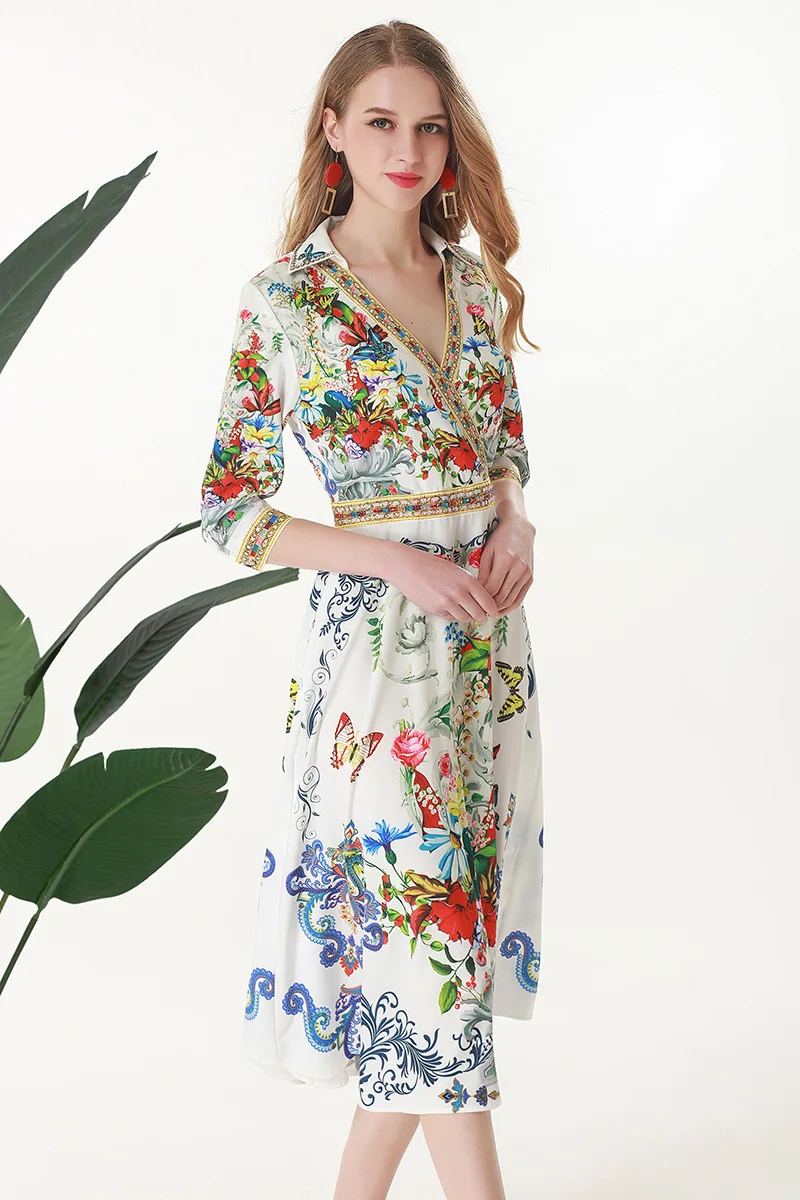 women clothing dresses summer 2019 new three quartar sleeves midi fashion elegant slim young woman cotton sweet dress floral
women clothing dresses summer 2019 new three quartar sleeves midi fashion elegant slim young woman cotton sweet dress floral
