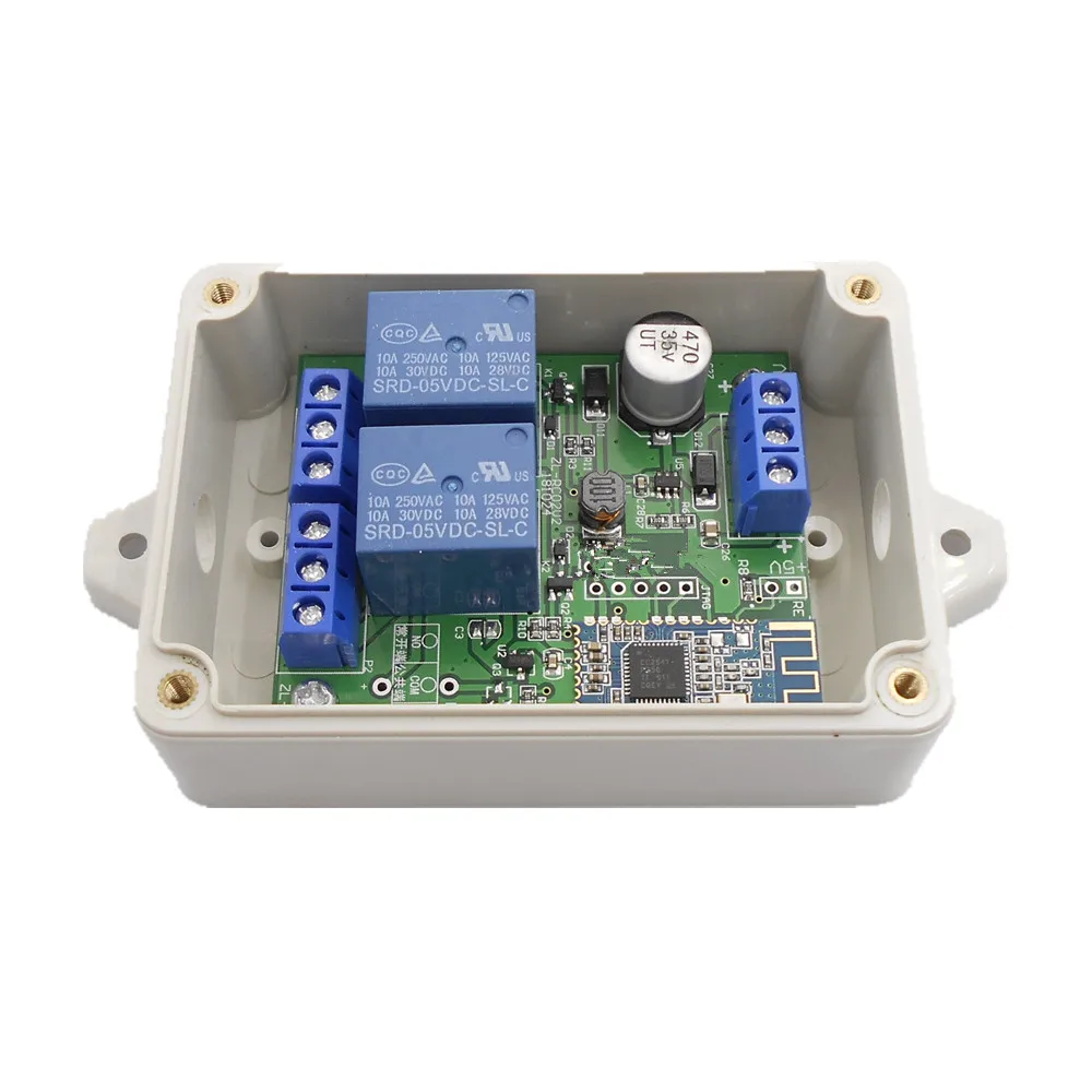 ZL-RC02 Bluetooth switch 2 channel relay module for mobile phone wireless remote control Bluetooth door opening module
ZL-RC02 Bluetooth switch 2 channel relay module for mobile phone wireless remote control Bluetooth door opening module