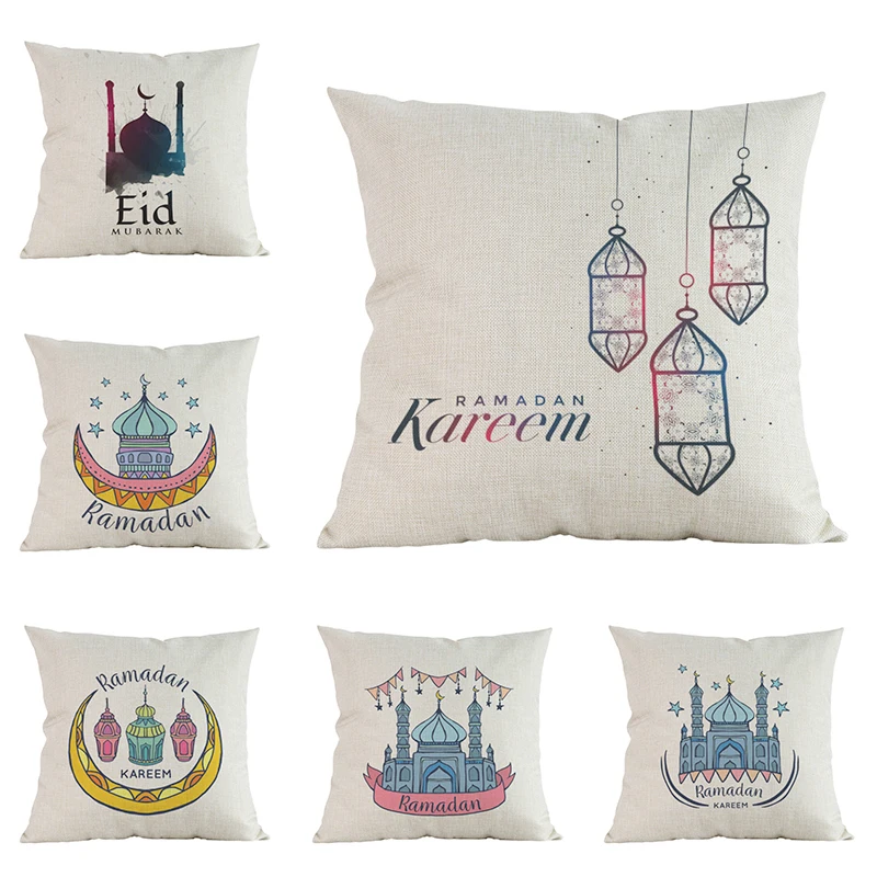 Islamic Muslim pillow cushion cover Watercolor Eid Mosque decorative pillows covers cojines decorativos para sof pillowcase
Islamic Muslim pillow cushion cover Watercolor Eid Mosque decorative pillows covers cojines decorativos para sof pillowcase