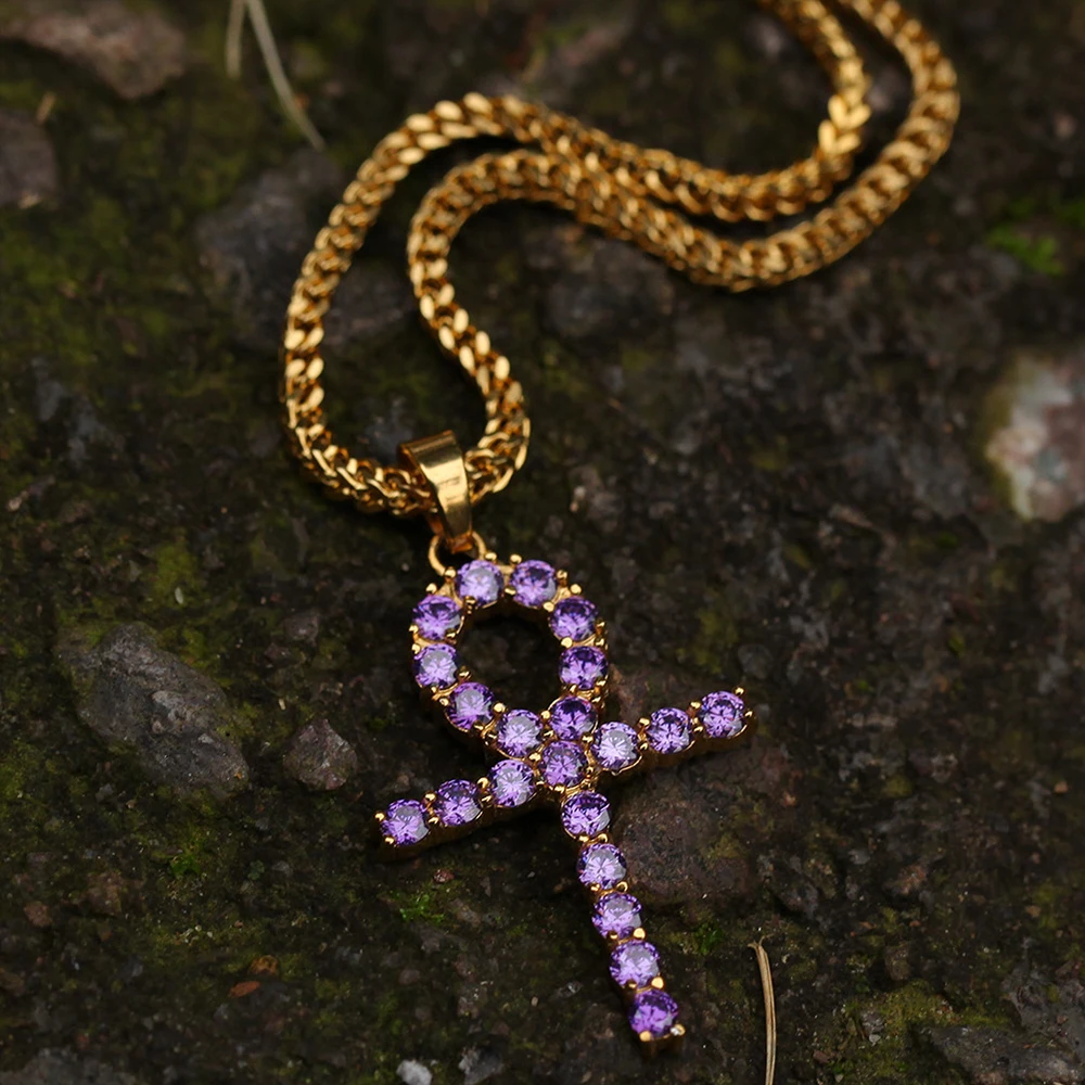 Men Women Ankh Pendant Stainless SteelGold Material Iced AAA Rhinestone Cross Pendants Necklace Chain Fashion Hip Hop Jewelry
Men Women Ankh Pendant Stainless SteelGold Material Iced AAA Rhinestone Cross Pendants Necklace Chain Fashion Hip Hop Jewelry
