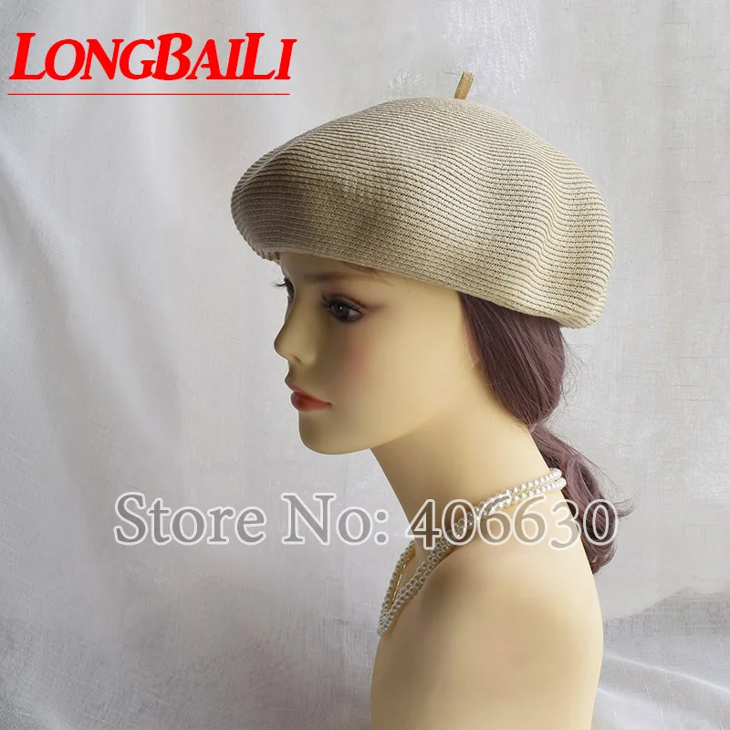 LongBaiLi New Paper Braid Beret Hats For Women Chapeu Feminino Free Shipping SWDS080
LongBaiLi New Paper Braid Beret Hats For Women Chapeu Feminino Free Shipping SWDS080