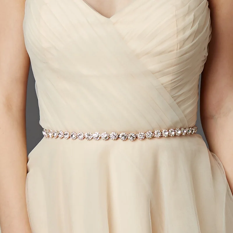 Fashion Thin Rhinestone Alloy Wedding Belts & Sashes Bridal Dress Accessories for Bride Bridesmaids Skinny Sashes
Fashion Thin Rhinestone Alloy Wedding Belts & Sashes Bridal Dress Accessories for Bride Bridesmaids Skinny Sashes