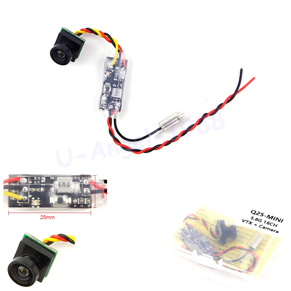 1 комплект KINGKONG Q25 5 8G 25mW 16CH микро AV передатчик с 600TVL FPV камерой для RC Квадрокоптер