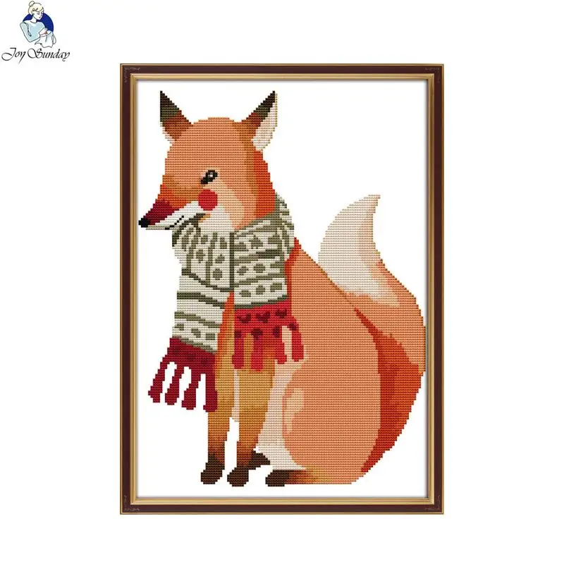 Joy Sunday A fox, окруженный шарфом, наборы для вышивки крестиком DMC, напечатанная 11CT ткань 14CT, холст, ручная вышивка
Joy Sunday A fox, окруженный шарфом, наборы для вышивки крестиком DMC, напечатанная 11CT ткань 14CT, холст, ручная вышивка