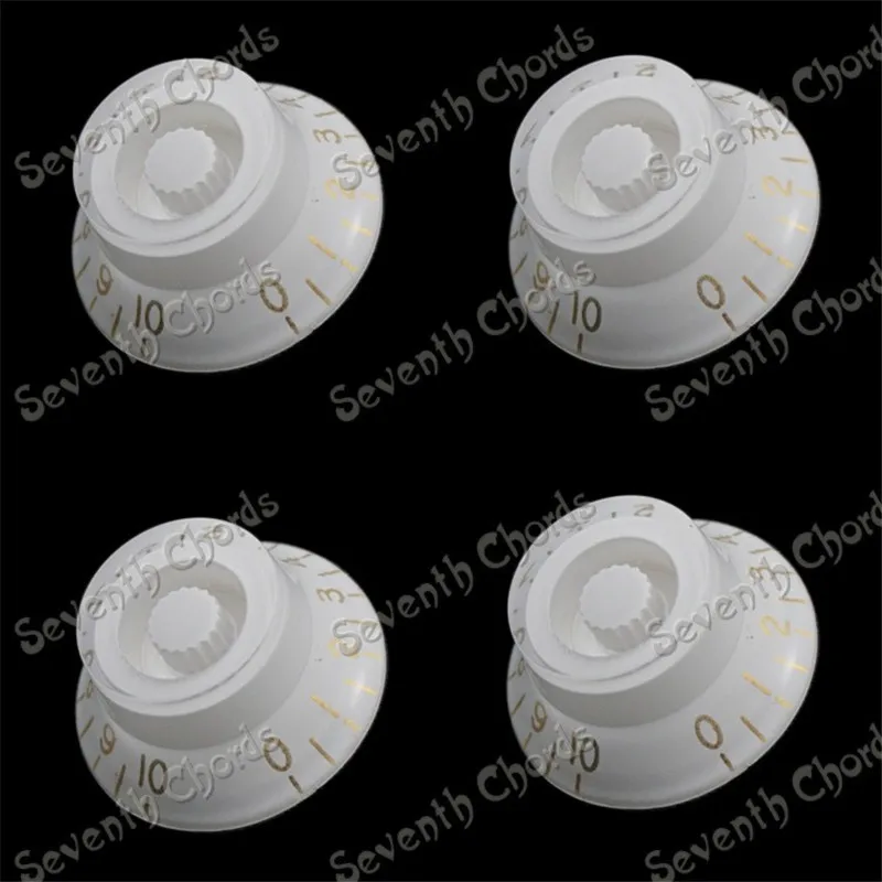 4Pcs/lot Flying Saucer Style Speed Control Knobs For Electric Guitar Bass White and Gold Digita guitar accessories parts
4Pcs/lot Flying Saucer Style Speed Control Knobs For Electric Guitar Bass White and Gold Digita guitar accessories parts