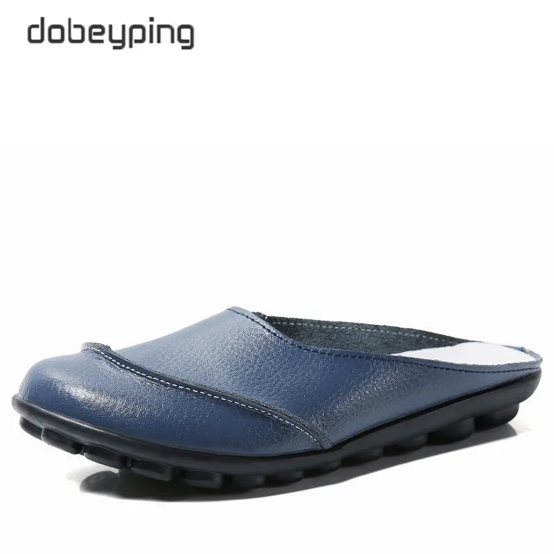 New Woman Summer Shoes Genuine Leather Women Slides Solid Women's Loafers Sewing Female Flats Soft Women's Slippers Size 35-44
New Woman Summer Shoes Genuine Leather Women Slides Solid Women's Loafers Sewing Female Flats Soft Women's Slippers Size 35-44