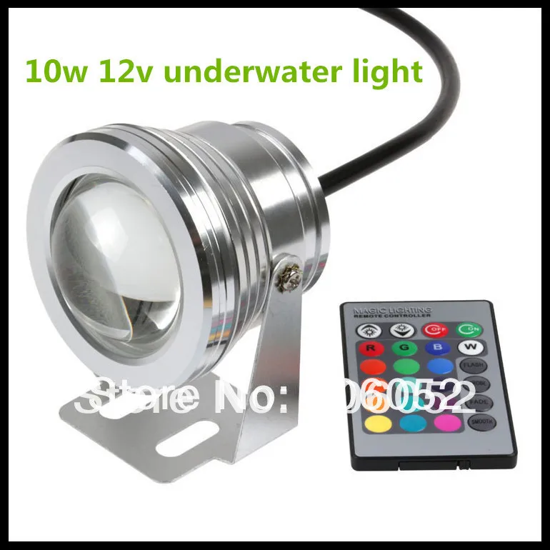 10 Вт 12В подводный RGB Led свет Водонепроницаемый IP67 фонтан бассейн лампа 16 цветов