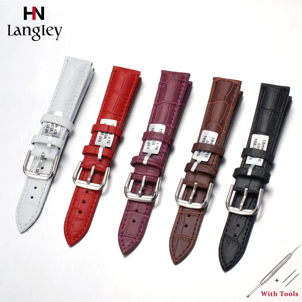 Comfortable Soft Watchband Genuine Leather Watch Straps Watches Accessories 12/13/14/16/18/20/21/22/24mm Strap Wholesale
Comfortable Soft Watchband Genuine Leather Watch Straps Watches Accessories 12/13/14/16/18/20/21/22/24mm Strap Wholesale