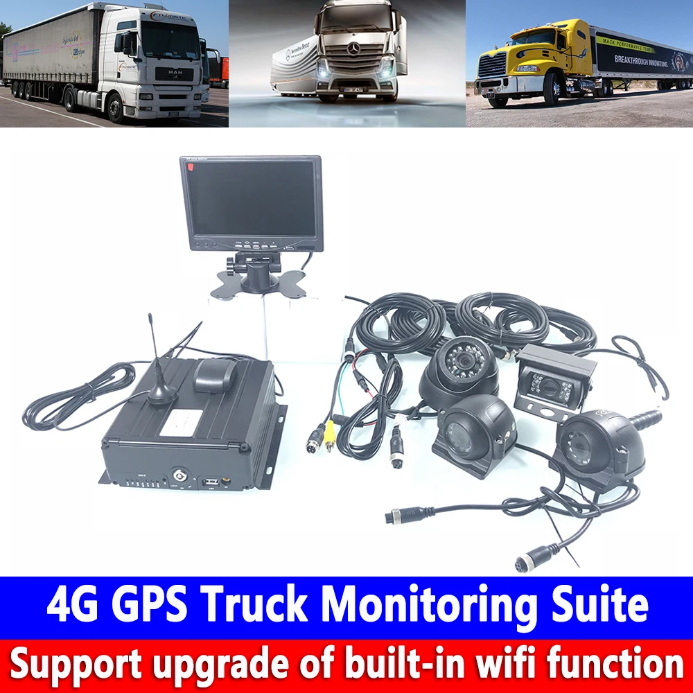 Позиционирование + дистанционное HD аудио видео AHD960P / 720P 4G GPS комплект мониторинга