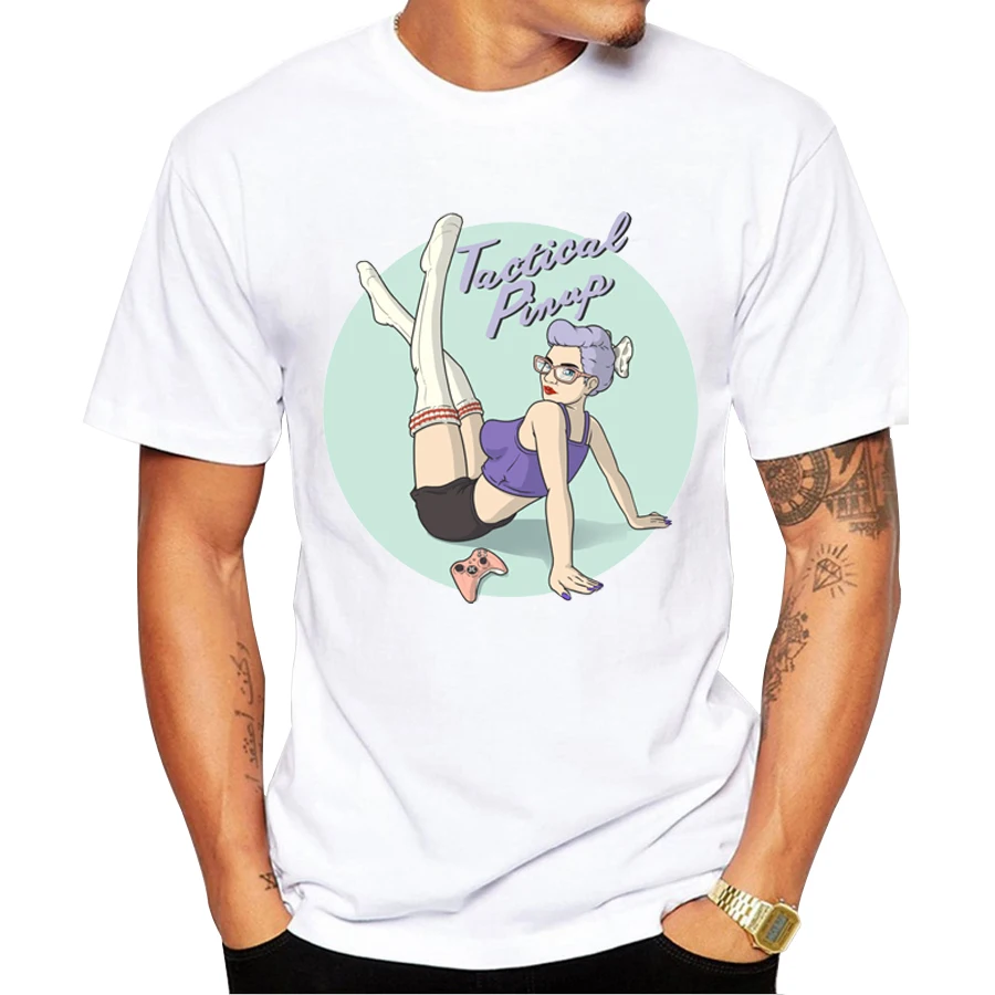 Новое поступление модная дизайнерская мужская футболка Pinup Girl классные