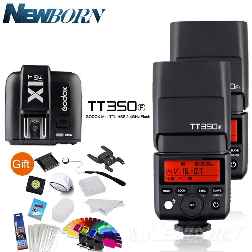 2XGodox FlashSpeedlite TTL TT350F высокоскоростная 1/8000s GN36 2,4G Беспроводная X система + передатчик триггер X1T-F комплект для Fuji Fujifilm
2XGodox FlashSpeedlite TTL TT350F высокоскоростная 1/8000s GN36 2,4G Беспроводная X система + передатчик триггер X1T-F комплект для Fuji Fujifilm