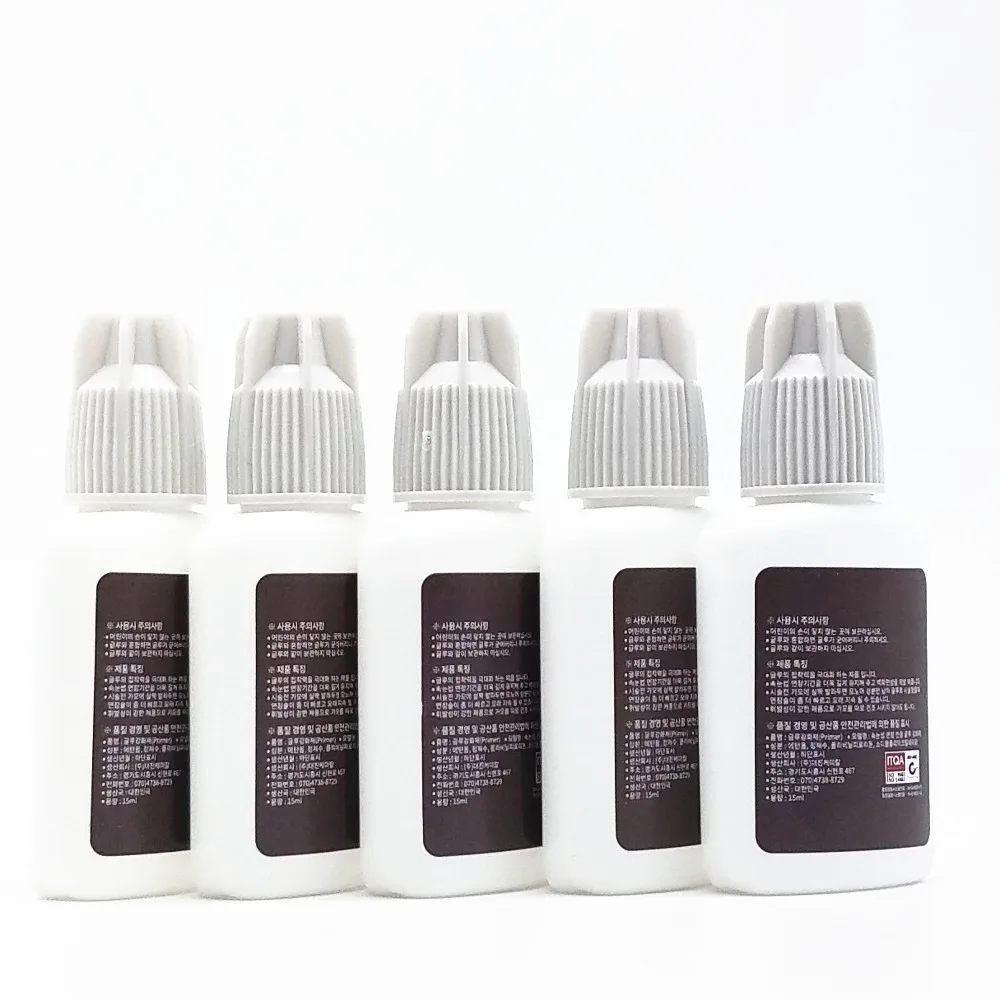 Korea lady Eyelash Extension Glue Primer PROFESSIONAL Extension fake eyelash lash glue primer 15ml made in korea 2pieces/lot