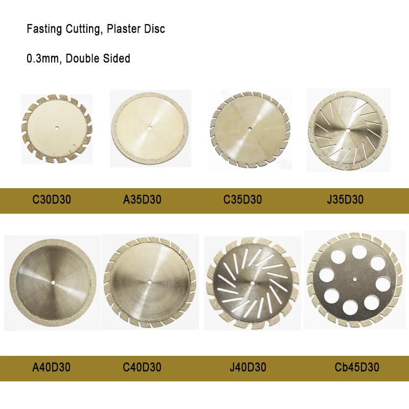10pcs Dental Lab Fast Cutting Plaster Disc 0.3mm Diamond Cutting Disc with Double Sided
10pcs Dental Lab Fast Cutting Plaster Disc 0.3mm Diamond Cutting Disc with Double Sided