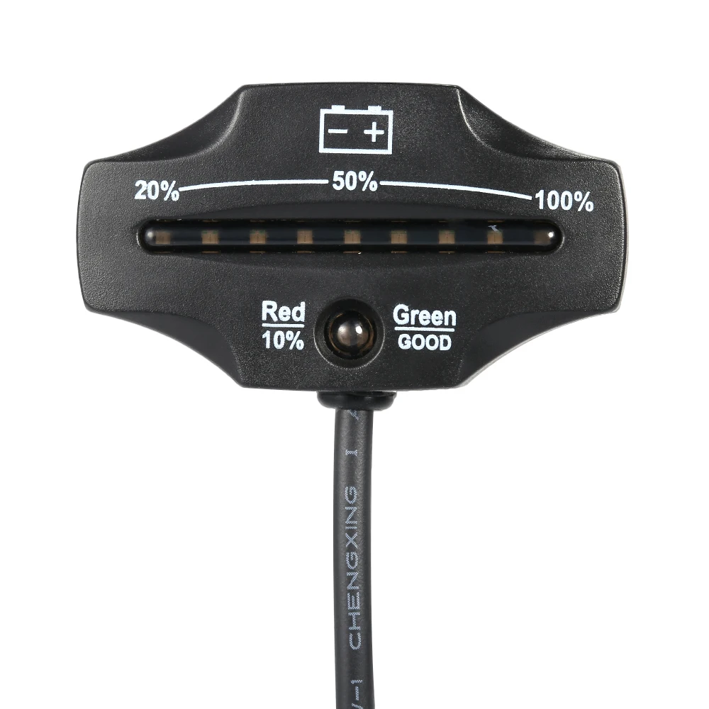 Индикатор заряда аккумулятора со светодиодной подсветкой 12/24 в|battery monitor for