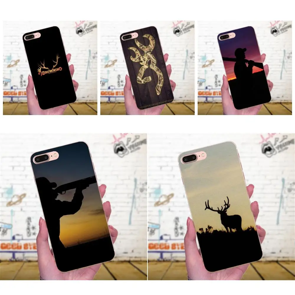 ТПУ новый стиль Browning охотничья голова оленя для Huawei Honor 4C 5A 5C 5X 6 6C 6A 6X 7 7X 8 9 V8 V10 Y3II Y5II