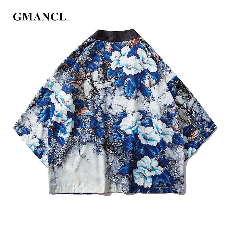 NEW Summer Sun protection holiday Japanese streetwear Style Flower Kimono Jackets Men Cardigan Casual Clothing Coat Outerwear
NEW Summer Sun protection holiday Japanese streetwear Style Flower Kimono Jackets Men Cardigan Casual Clothing Coat Outerwear