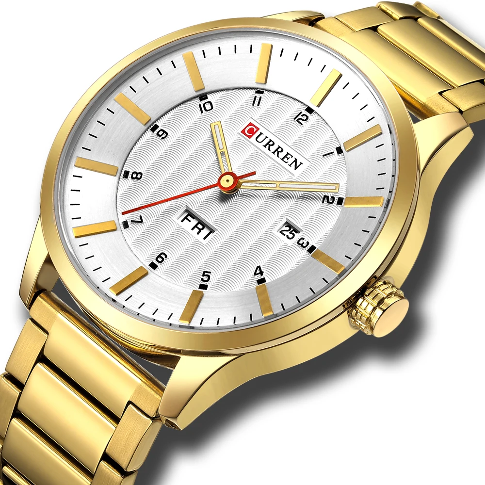 CURREN Fashion Quartz Men Watches Stainless Steel Date Wristwatches Casual Calendar Man Watch Male Business Relogio Masculino
CURREN Fashion Quartz Men Watches Stainless Steel Date Wristwatches Casual Calendar Man Watch Male Business Relogio Masculino