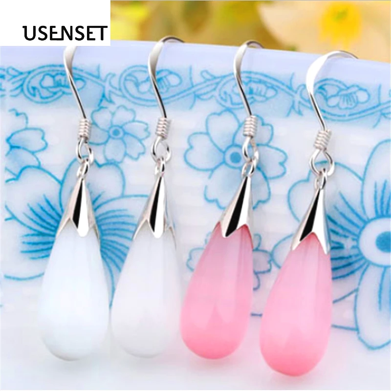 USENSET New women's water drop earings fashion crystal natural stone design making charm jewelry gift 03M04
USENSET New women's water drop earings fashion crystal natural stone design making charm jewelry gift 03M04