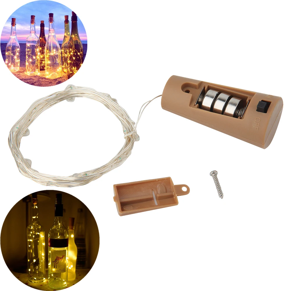 6.5ft 20 LED DIY Christmas String Lights Cork Battery Powered Garland Wine Bottle Lights For Party Halloween Wedding Decoration
6.5ft 20 LED DIY Christmas String Lights Cork Battery Powered Garland Wine Bottle Lights For Party Halloween Wedding Decoration