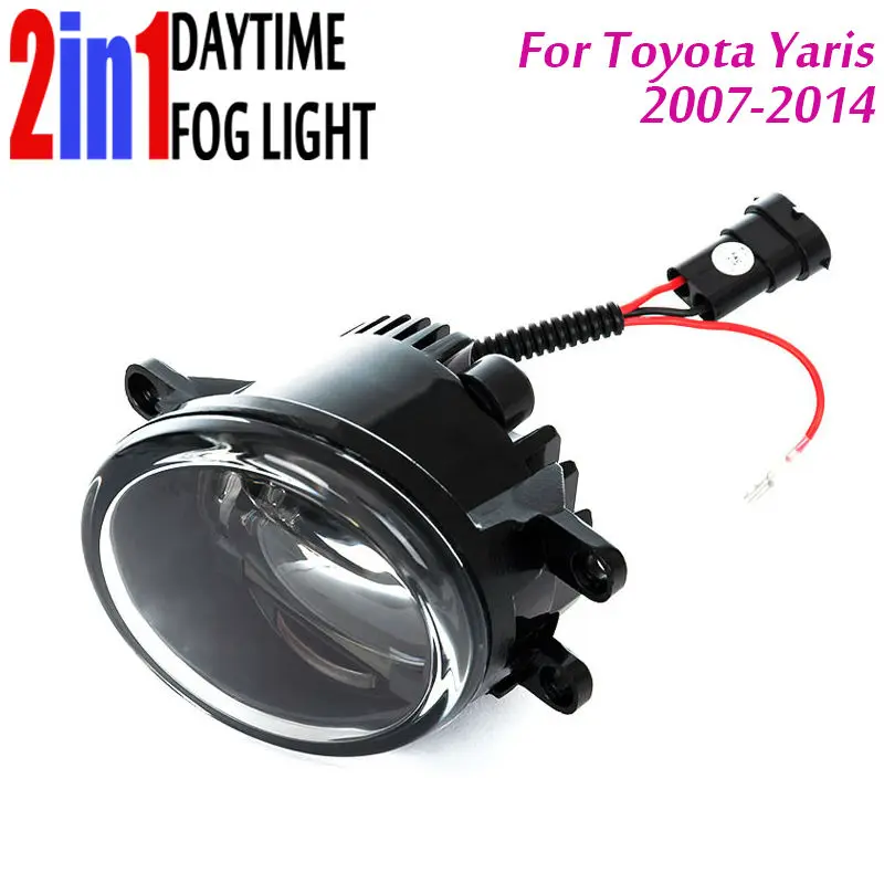 New Led Fog Light with DRL Daytime Running Light with Lens Fog Lamps Car Styling Led Lamps Refit Original Fog for Toyota Yaris
New Led Fog Light with DRL Daytime Running Light with Lens Fog Lamps Car Styling Led Lamps Refit Original Fog for Toyota Yaris