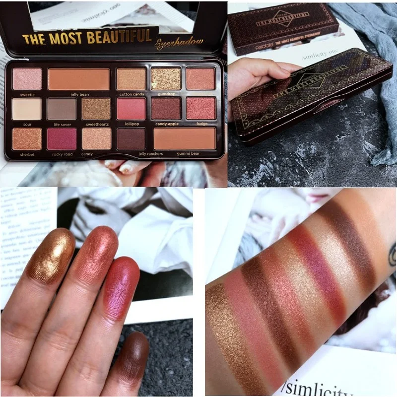 Charming Eyeshadow Palette 16 Color Shimmer Matte Glitter Pigmented Eyeshadow Pallete Metallic Diamond Maquillage Makeup Palette
Charming Eyeshadow Palette 16 Color Shimmer Matte Glitter Pigmented Eyeshadow Pallete Metallic Diamond Maquillage Makeup Palette