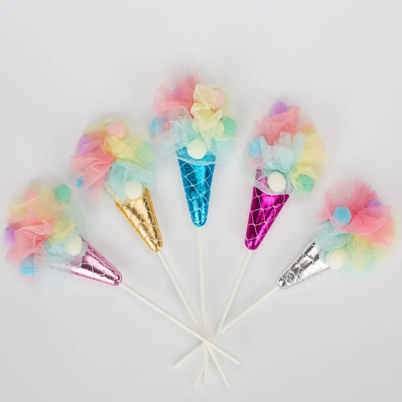1 шт./упак. Baby Shower Летние Симпатичные конфеты мороженое украшения торта одежда для