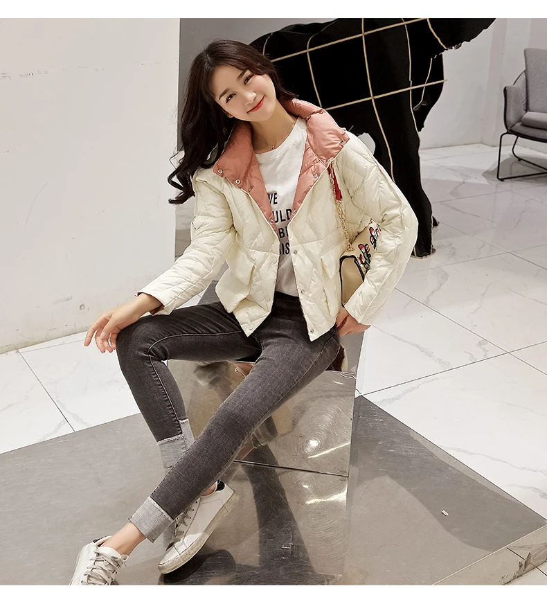 2018 Winter Women Basic padded Jacket Coat Female Slim Brand Cotton Casual Jackets Design Outerwear Both sides White duck down
2018 Winter Women Basic padded Jacket Coat Female Slim Brand Cotton Casual Jackets Design Outerwear Both sides White duck down