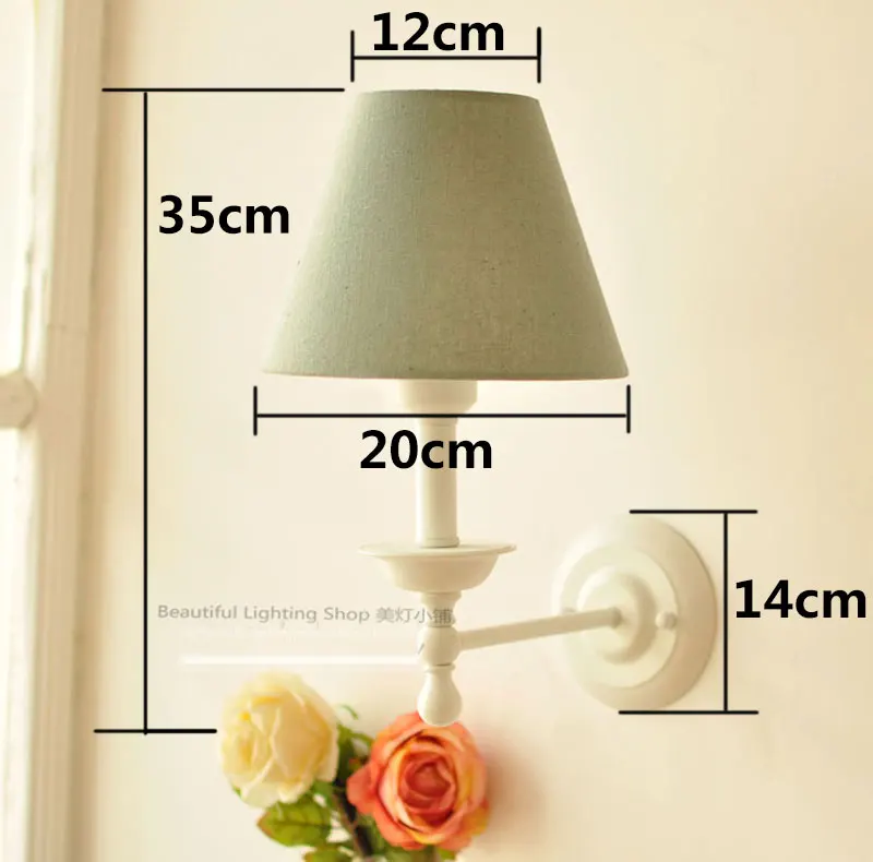 European style bedside warm wall lamp single head living room lights romantic fashion wall lamps E27 lamp holders free shipping
European style bedside warm wall lamp single head living room lights romantic fashion wall lamps E27 lamp holders free shipping