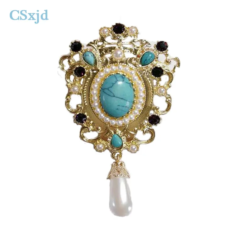CSxjd винтажная Нежная брошь дворец Ветер путь жемчуг женский подарок|pearl brooch|brooch