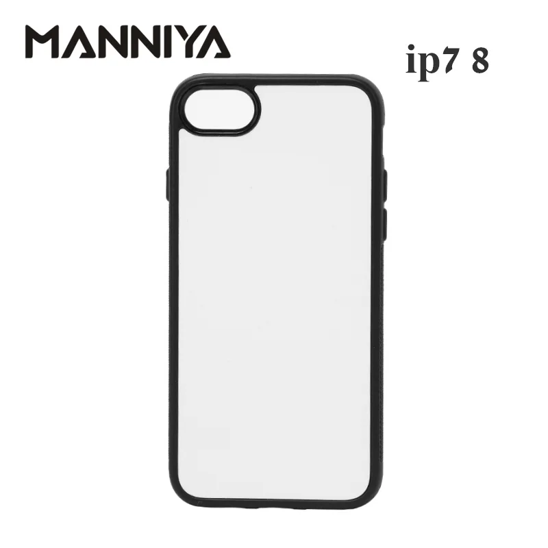 MANNIYA 2D сублимационный чистый резиновый чехол для телефона iphone 7 8 SE 2020 с