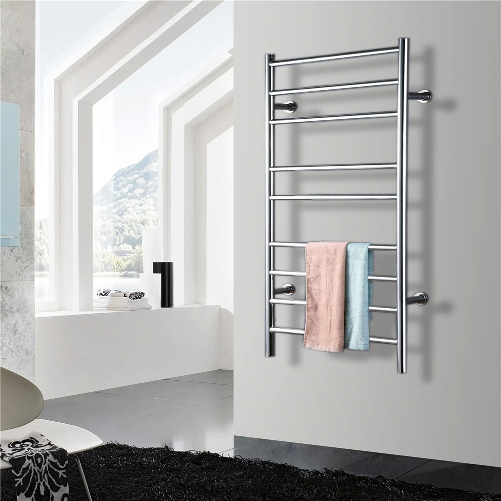 

Free shipping Stainless steel 304 ladder style wall mounted towel warmer Rack electric towel dryer heated towel rail HZ-927